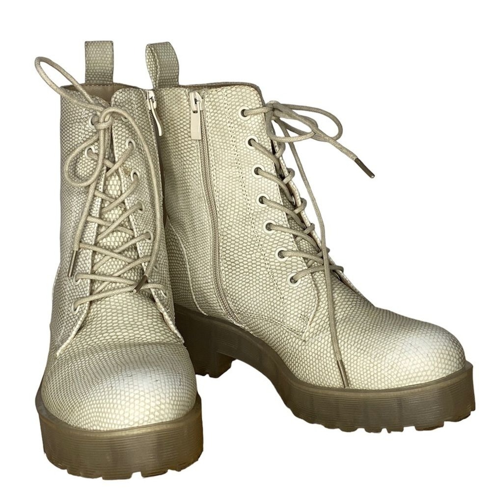 Dirty Laundry Mazzy Combat Boot  Chunky Y2K ‎ Streetwear Sz 7 1/2